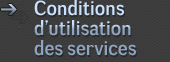 Conditions d'utilisation des services